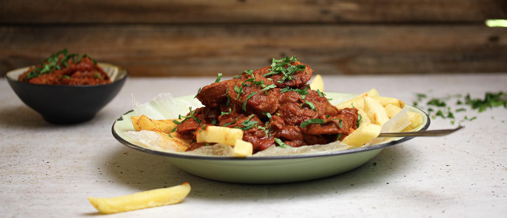 Chutney Sausage & Slap Chips