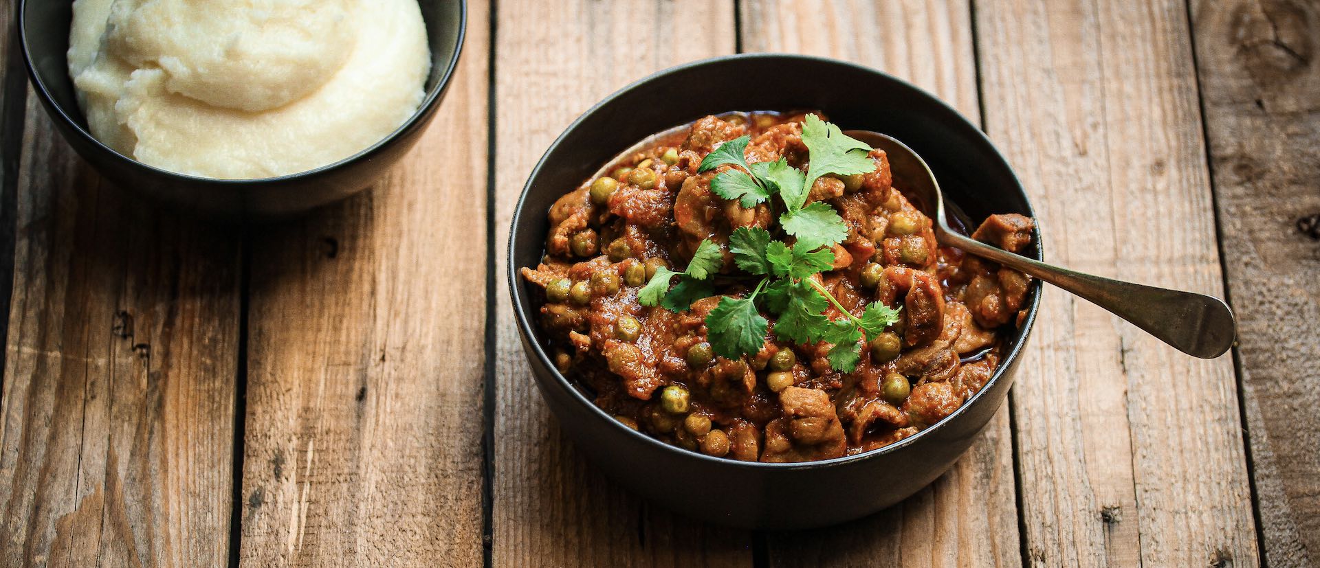 Spicy Giblets with Peas