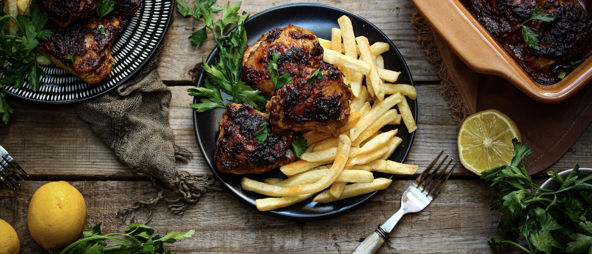 Mozambican Chicken Bake & Chips