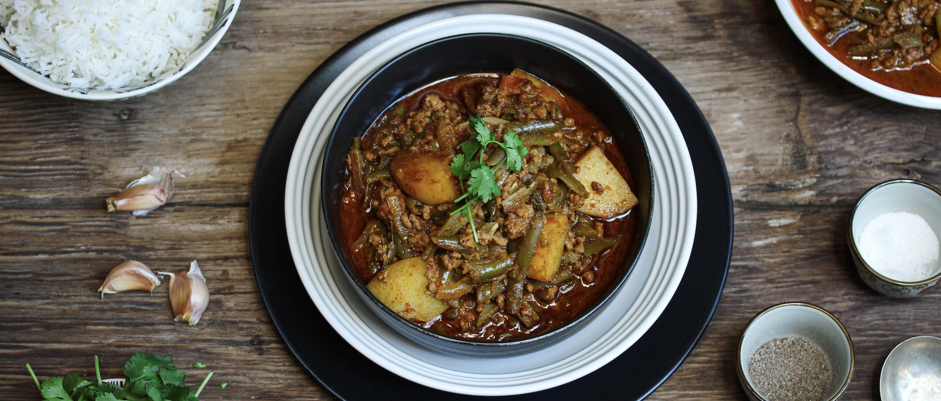 Mince, Green Beans & Potato Curry