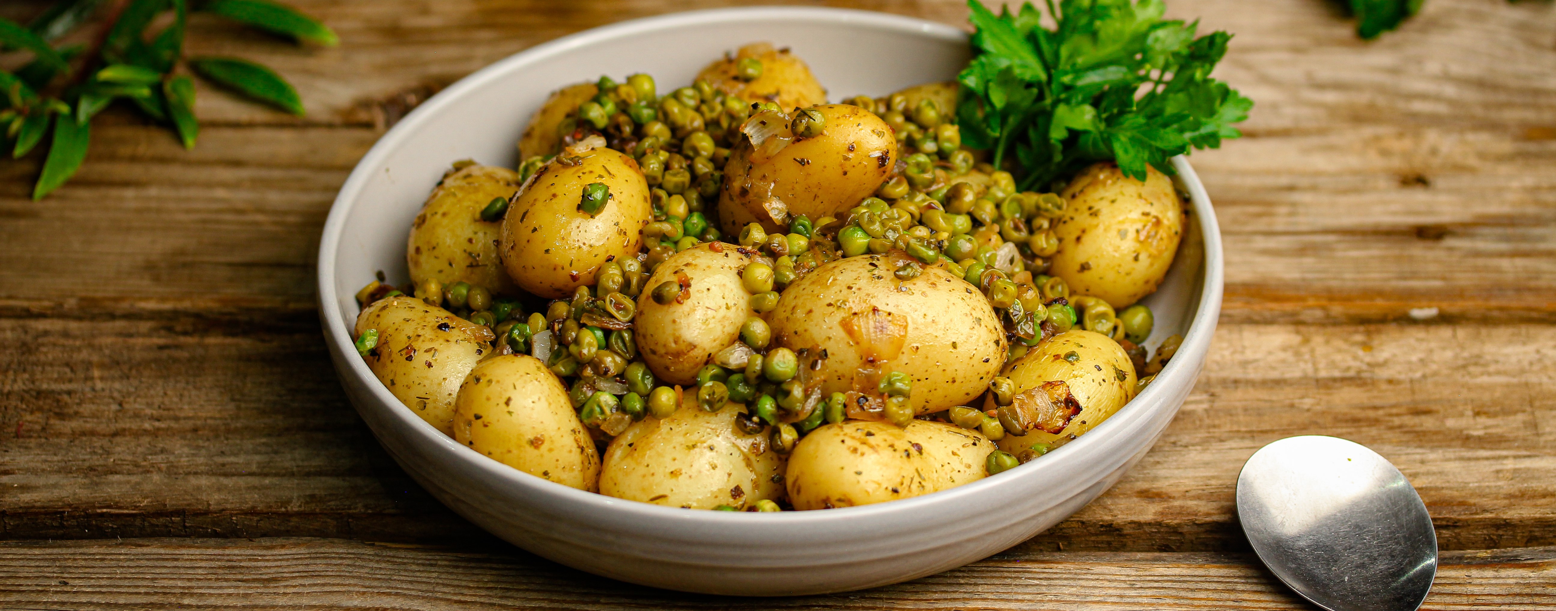 Baby Potato and Green Pea Salad