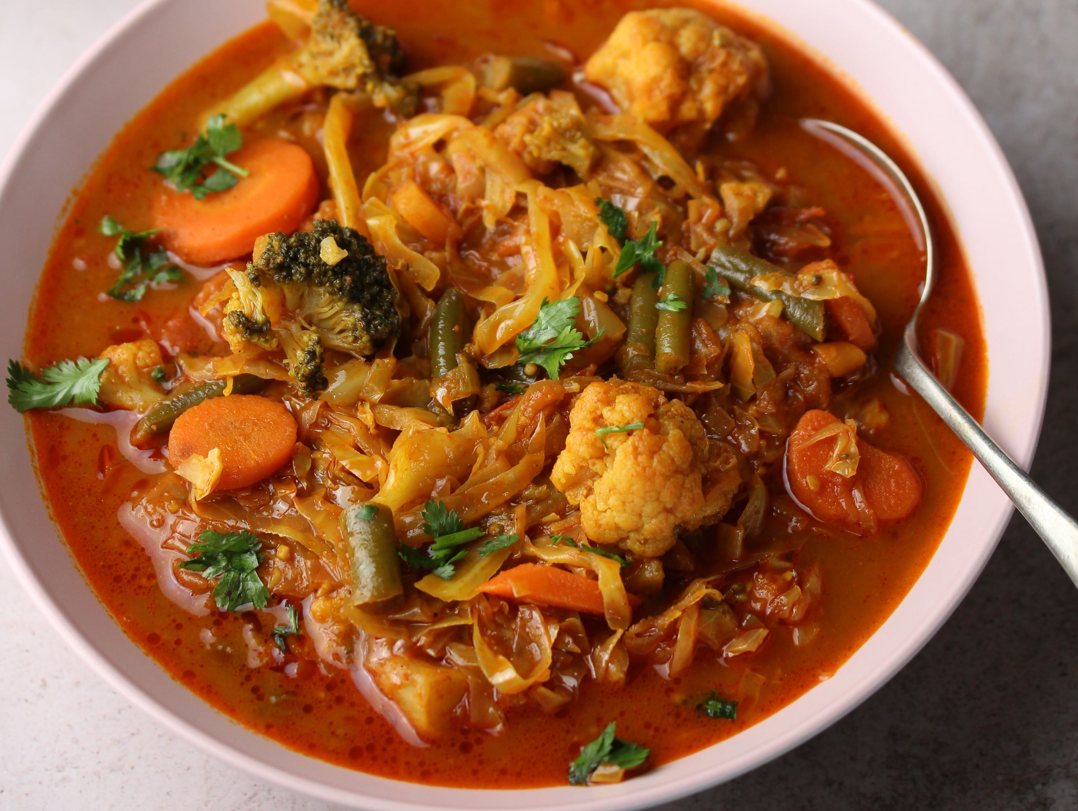 Hearty Cabbage and Veg Stew