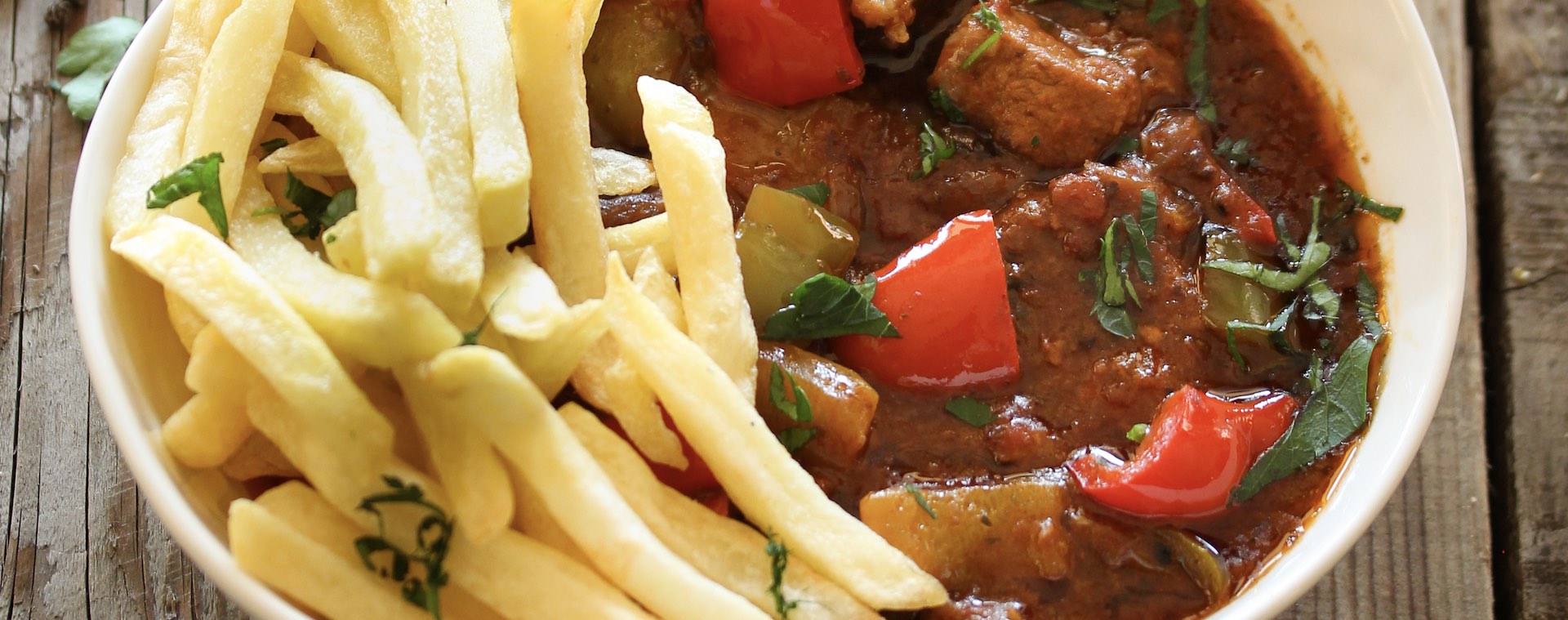 Beef, Peppers & Onion Stew