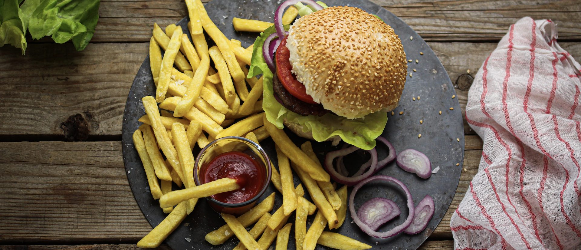 Harvestime Beef Burger & Slap Chips