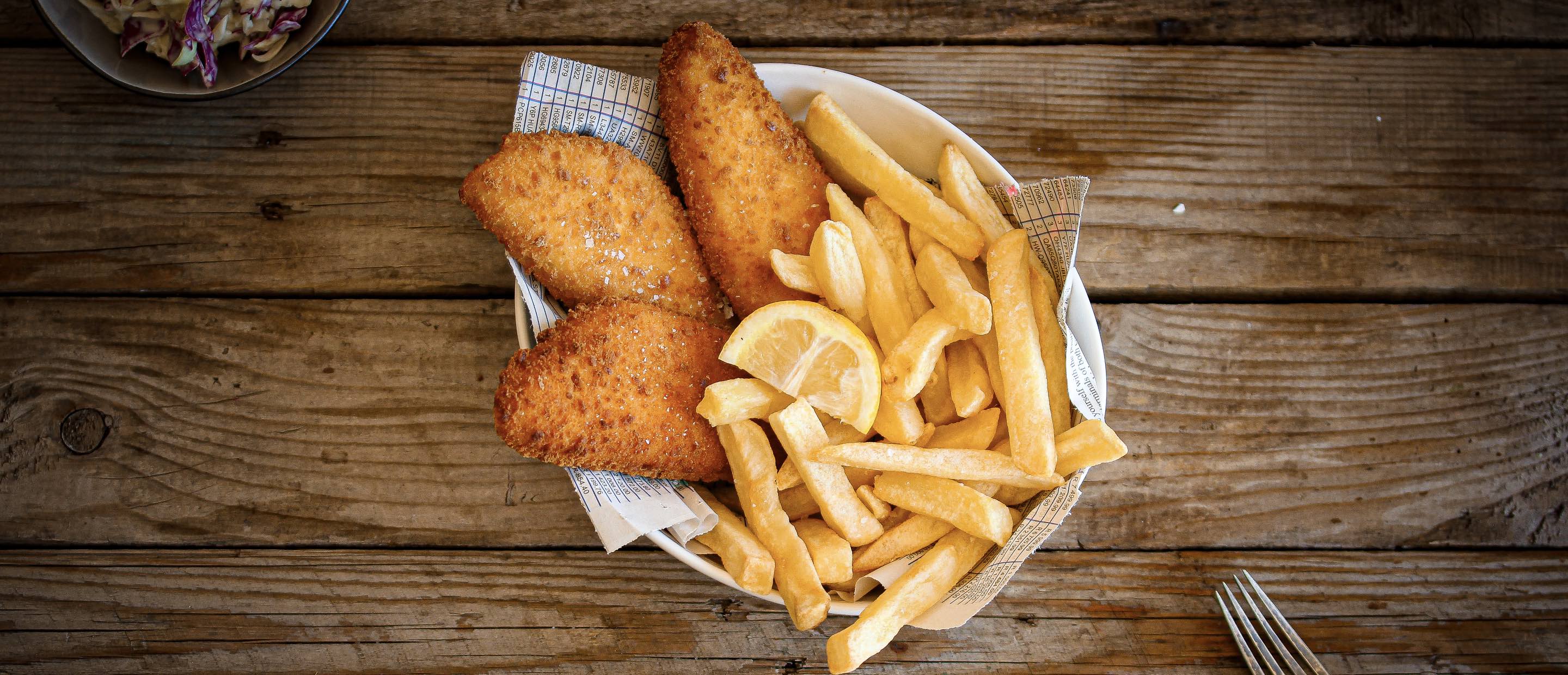 Crispy Fried Fish & Slap Chips