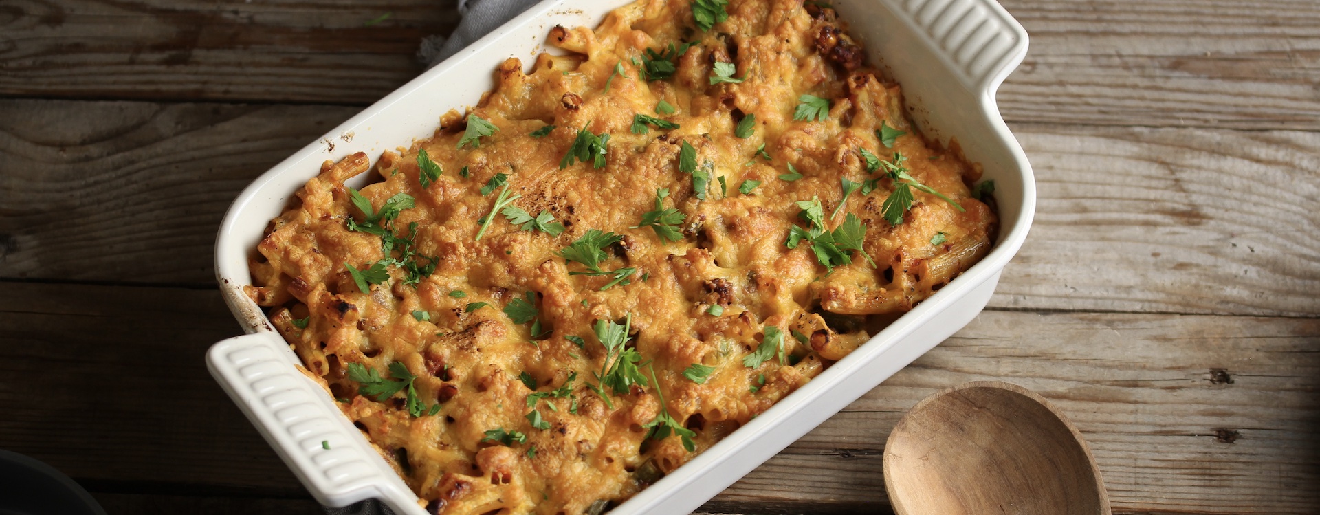 Cheesy Beef & Veg Pasta Bake