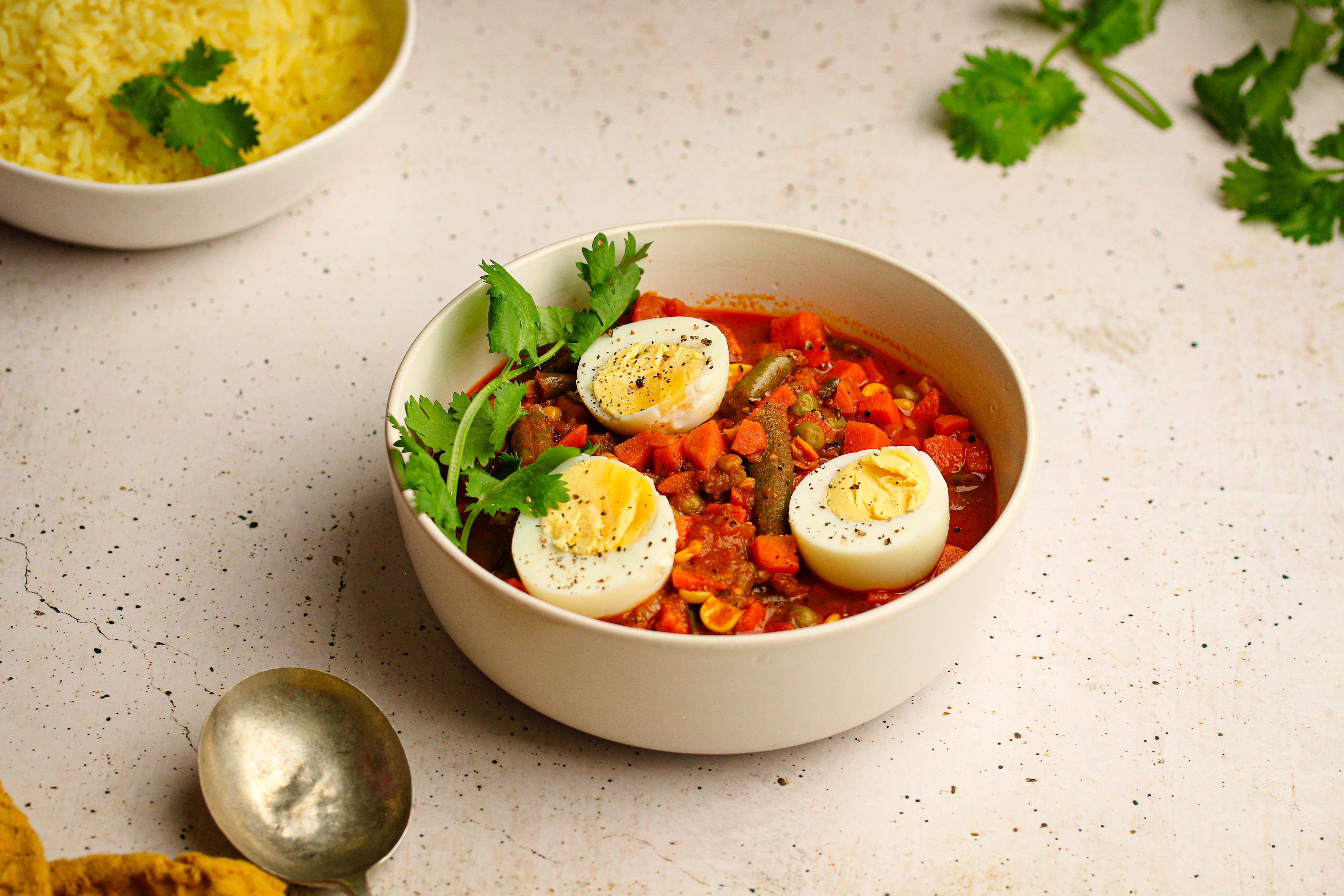 Mix Veg and Boiled Egg Curry